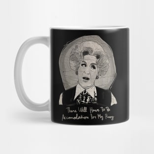 Watercolor Mrs V BW - Original Artwork Mug